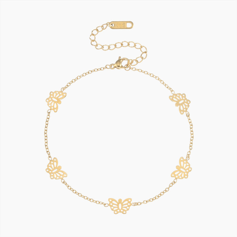 Butterflies Anklet | Ankle Bracelet by DORADO