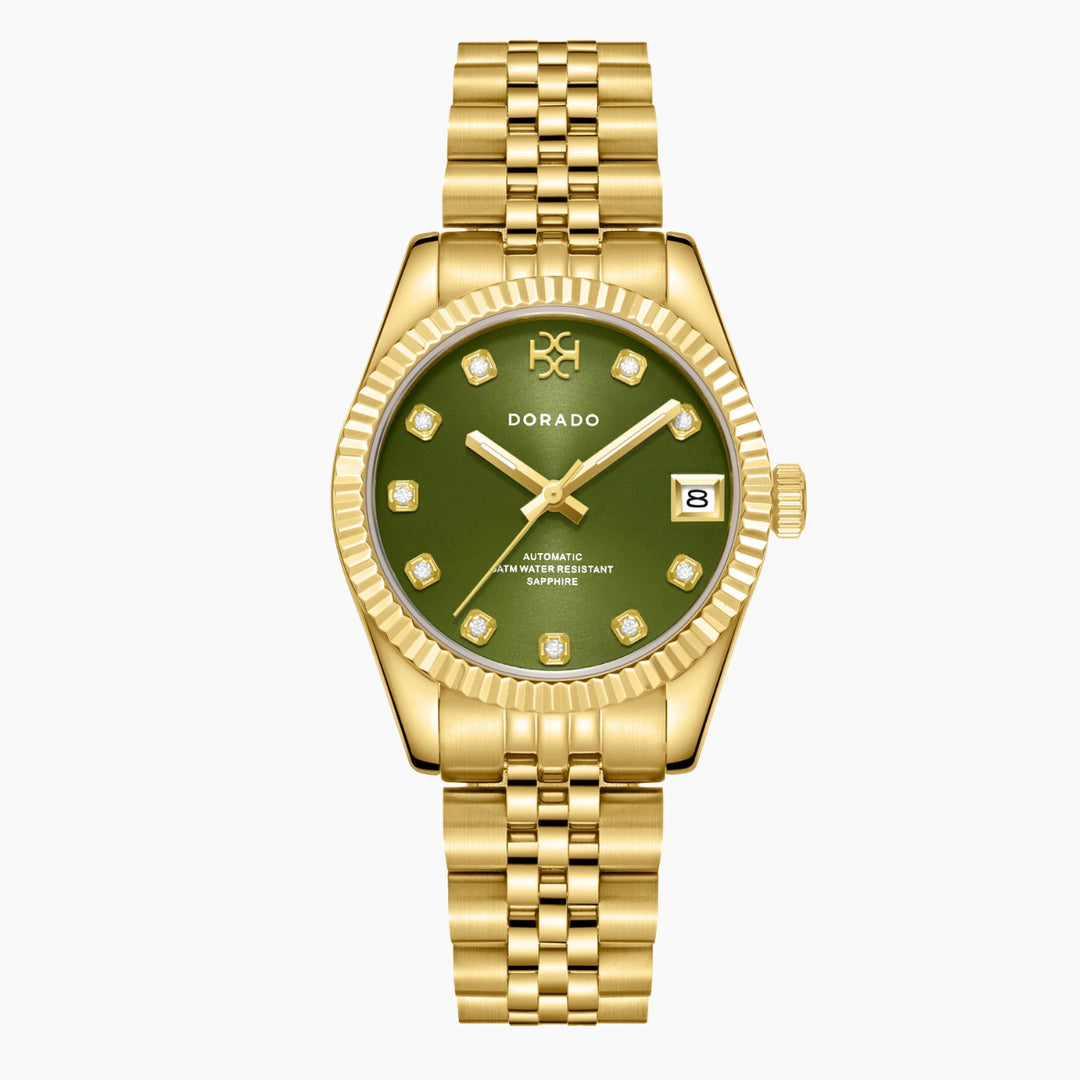 DORADO Gold Timeless Watch - Olive | Watch by DORADO