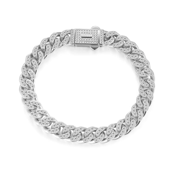 Iced Cuban Link Bracelet - 8mm | DORADO