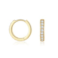 Moissanite Hoop Earrings | Earrings by DORADO