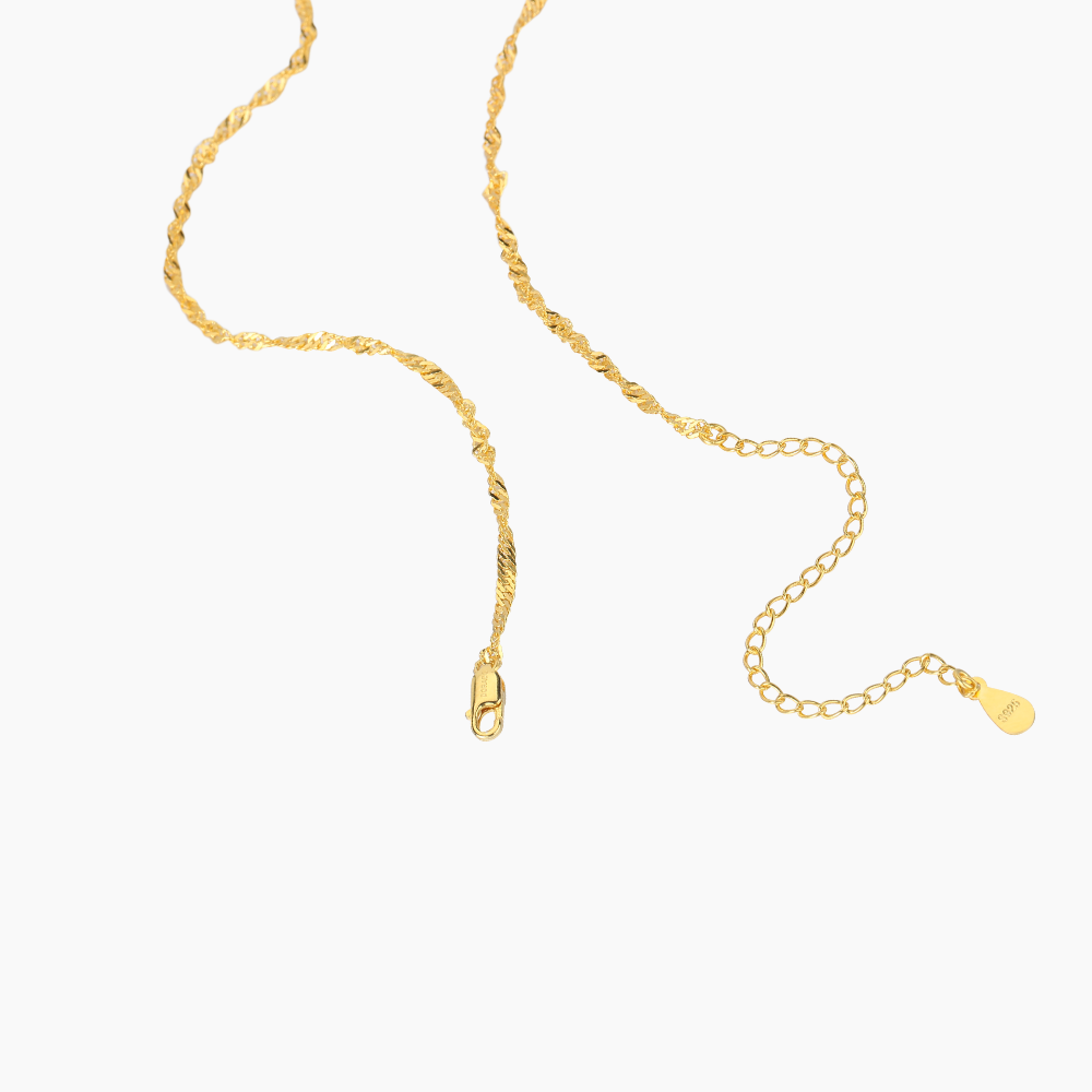 Singapore Chain Necklace - 2mm | Dorado Fashion