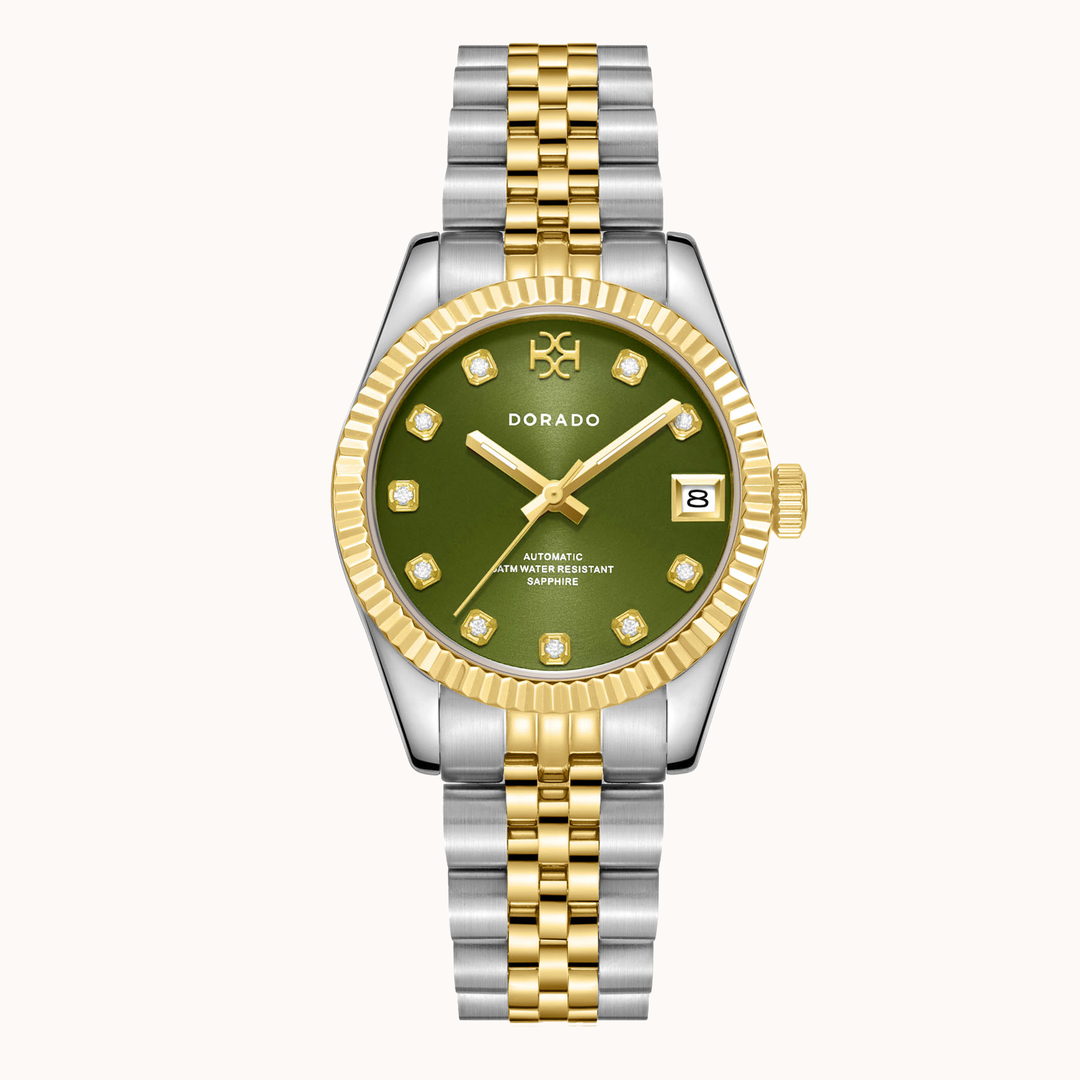 DORADO Two Tone Timeless Watch - Olive | Watch by DORADO