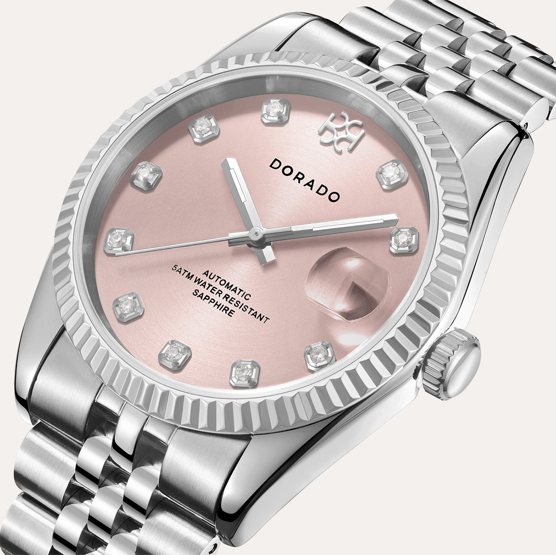 36mm DORADO Silver Timeless Watch