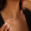 Iced Infinity Necklace | Necklaces by DORADO