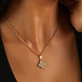 Iced Lucky Pendant Necklace | Necklaces by DORADO