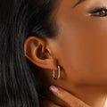 Square Hoop Earrings | Earrings by DORADO