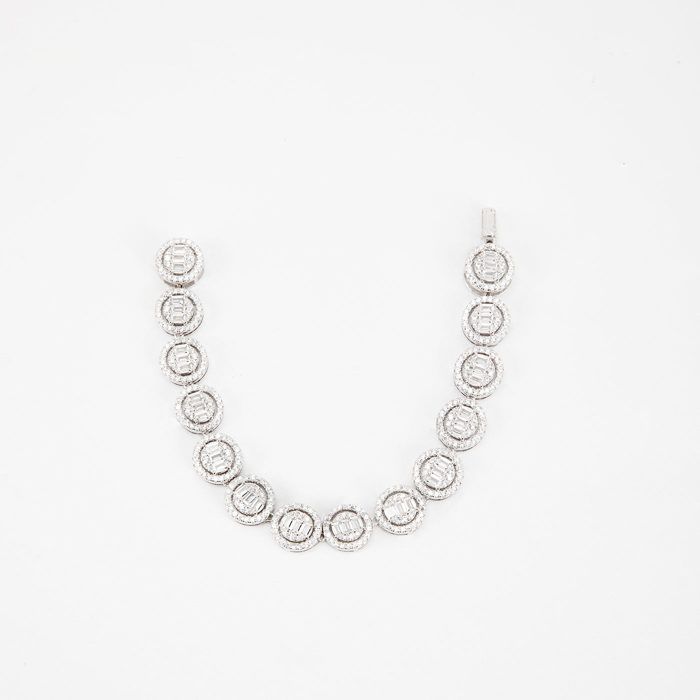 Iced Halo Tennis Bracelet | Bracelets by DORADO