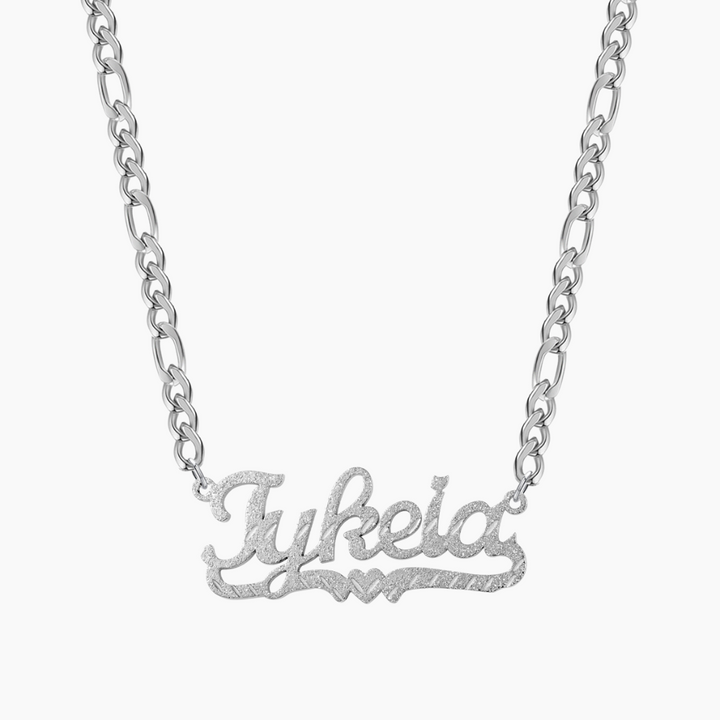 Kids Diamond Cut Heart Name Necklace | Necklaces by DORADO