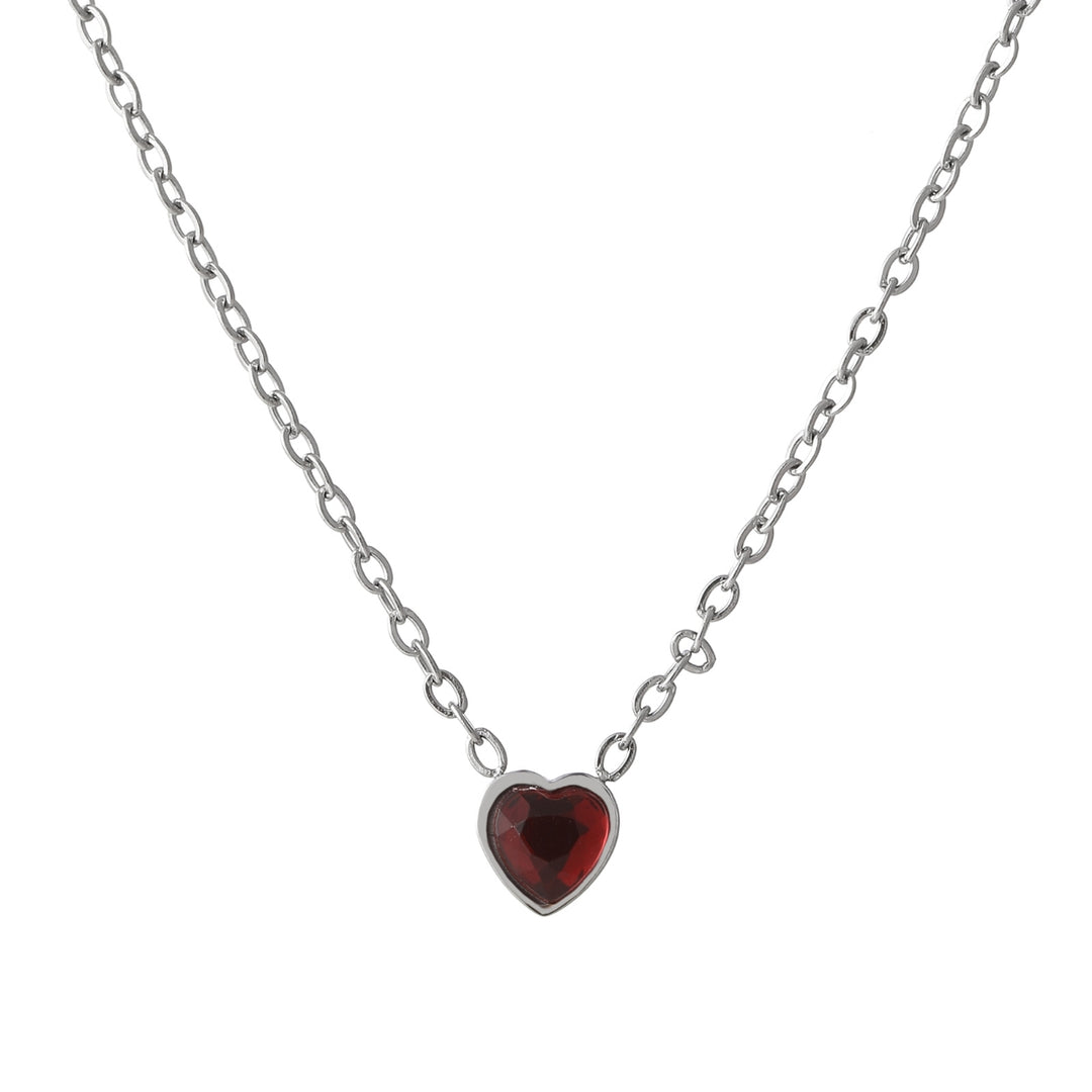 Heart Birthstone Necklace | Necklaces by DORADO