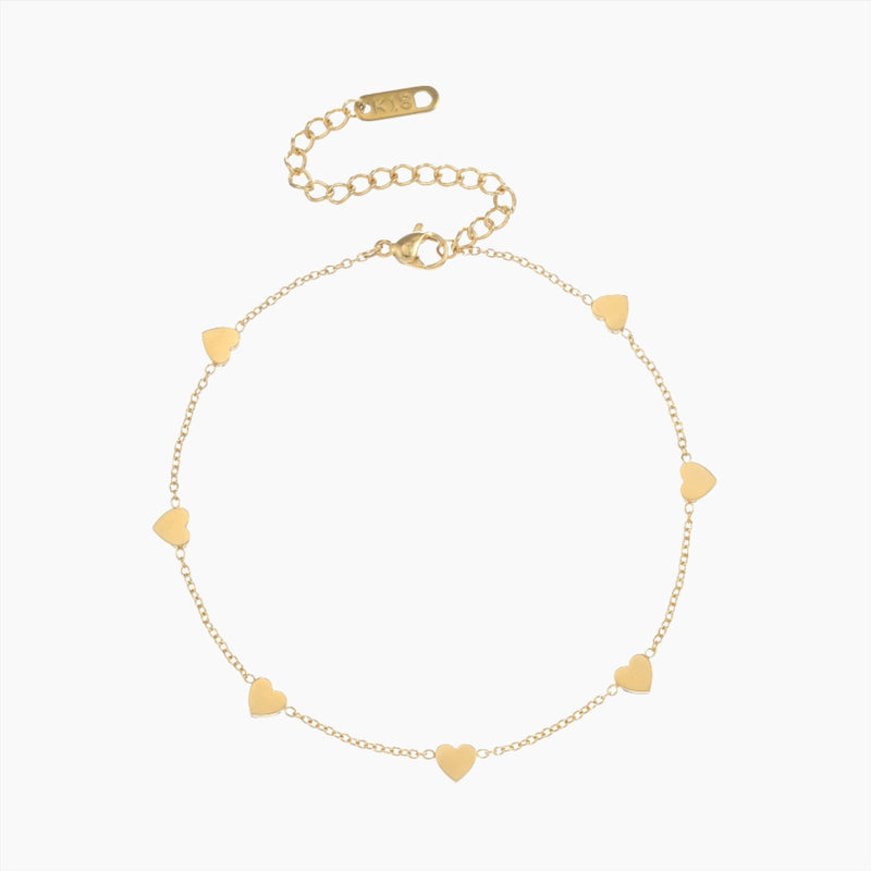 Hearts Anklet | Ankle Bracelet by DORADO