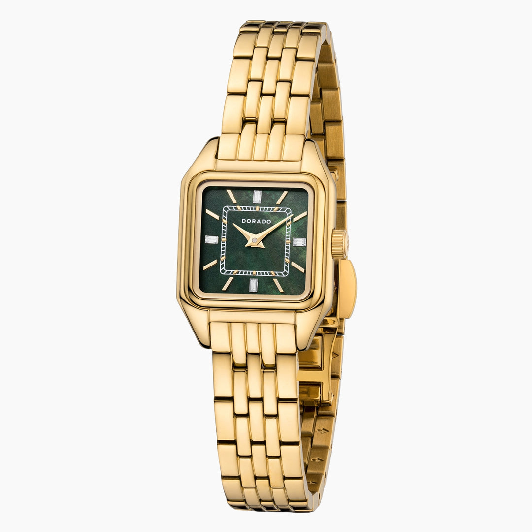 DORADO Satin Square Watch - Green | Watch by DORADO