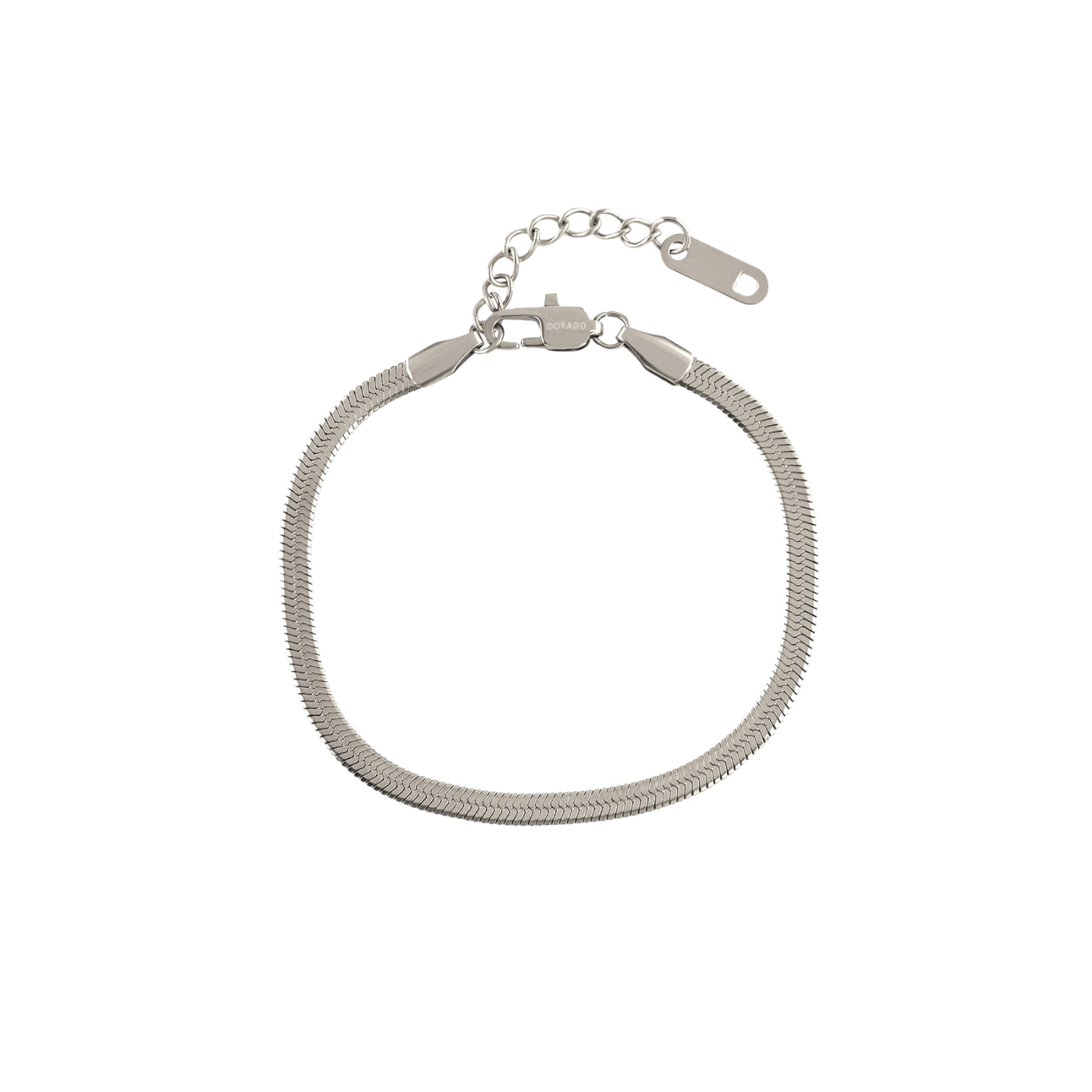 Herringbone Anklet - 4mm | Anklets by DORADO