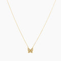 Iced Butterfly Necklace | Necklaces by DORADO