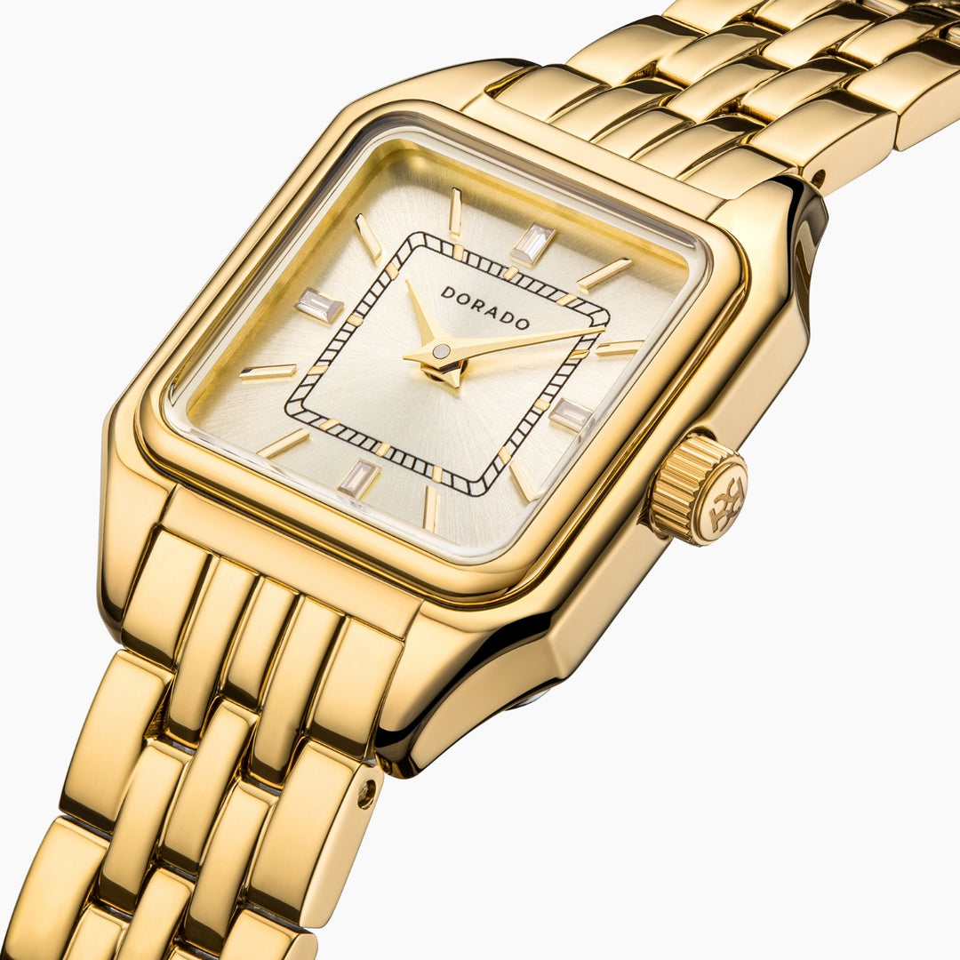 DORADO Satin Square Watch - Gold | Watch by DORADO