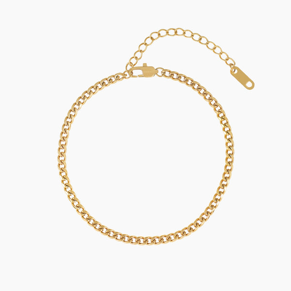 Cuban Link Anklet - 3mm | Anklets by DORADO