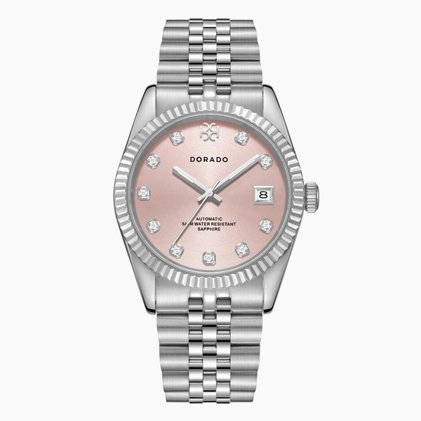 DORADO Silver Timeless Watch - Pink | Watch by DORADO