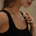 Diamond Cut Lovely Heart Name Necklace | Necklaces by DORADO