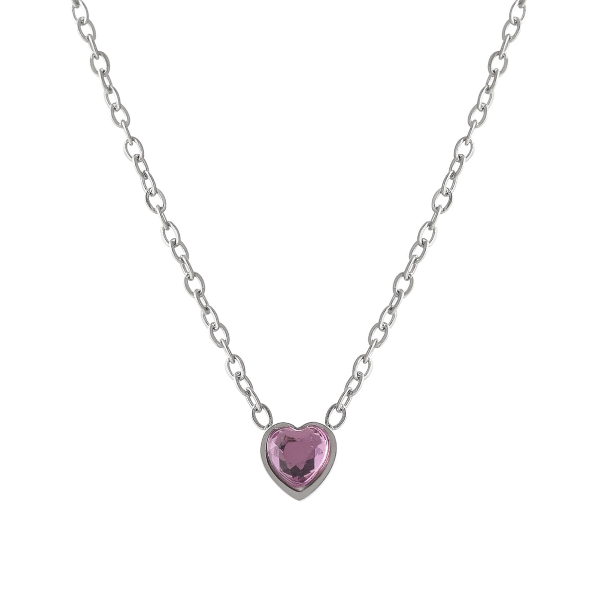 Heart Birthstone Necklace | Necklaces by DORADO