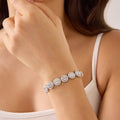 Iced Halo Tennis Bracelet | Bracelets by DORADO