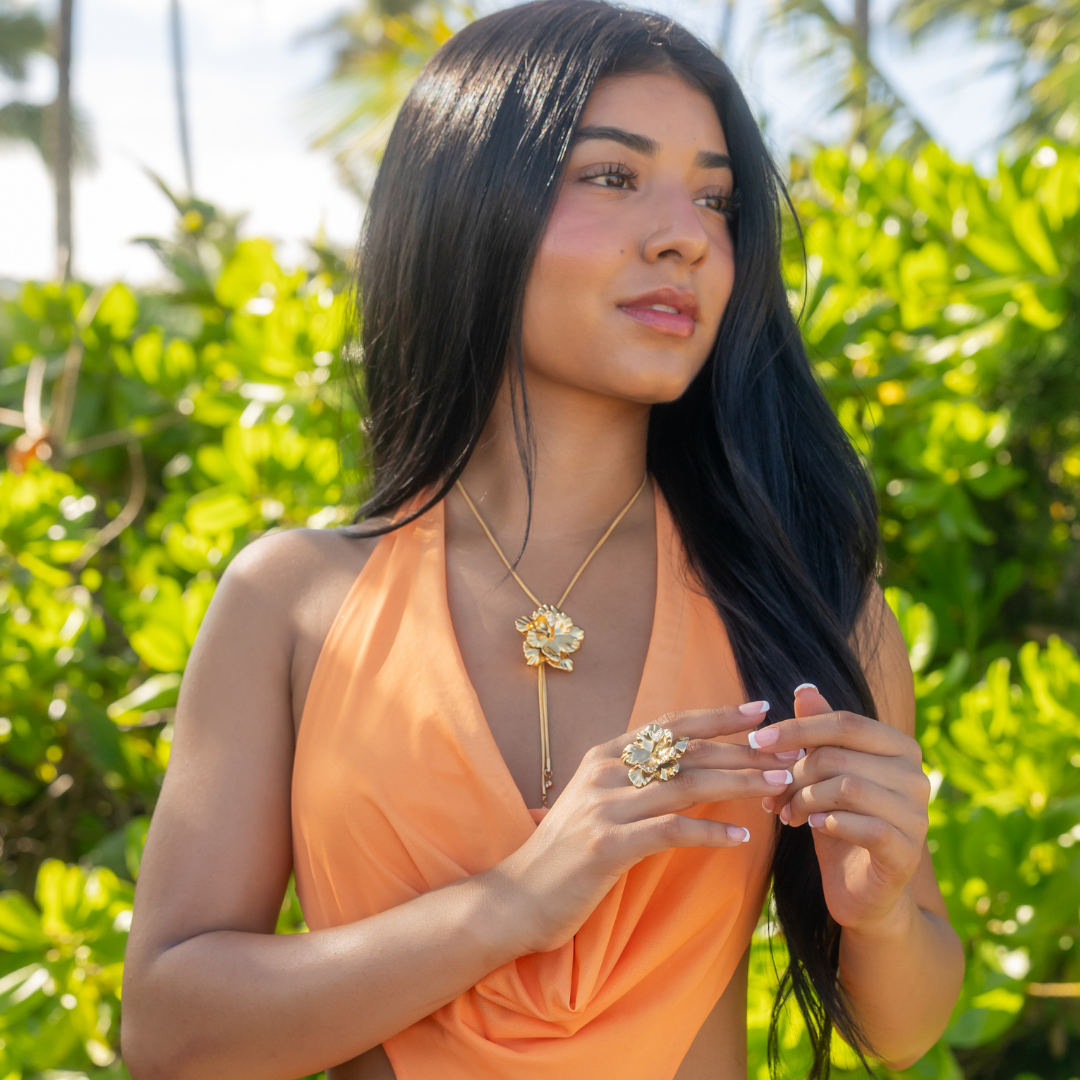 Hibiscus Petal Necklace