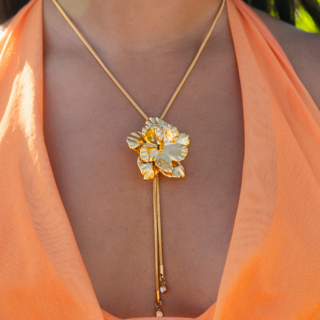 Hibiscus Petal Necklace