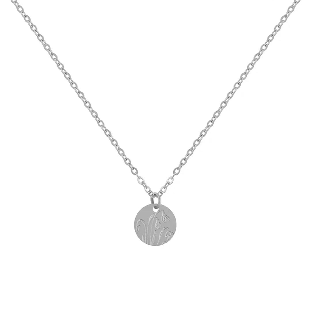 Birth Flower Pendant Necklace | DORADO