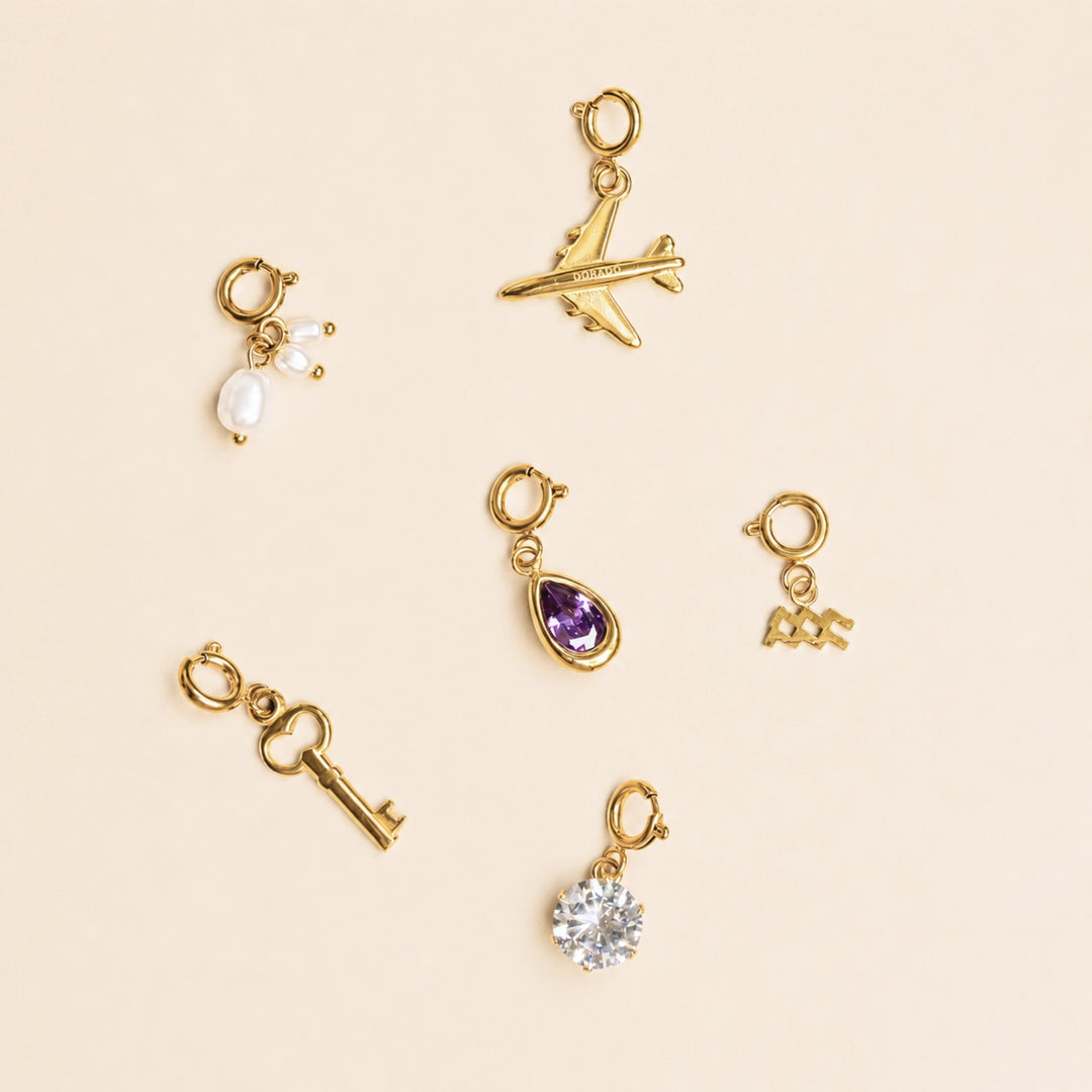 Birthstone Teardrop Charm | DORADO