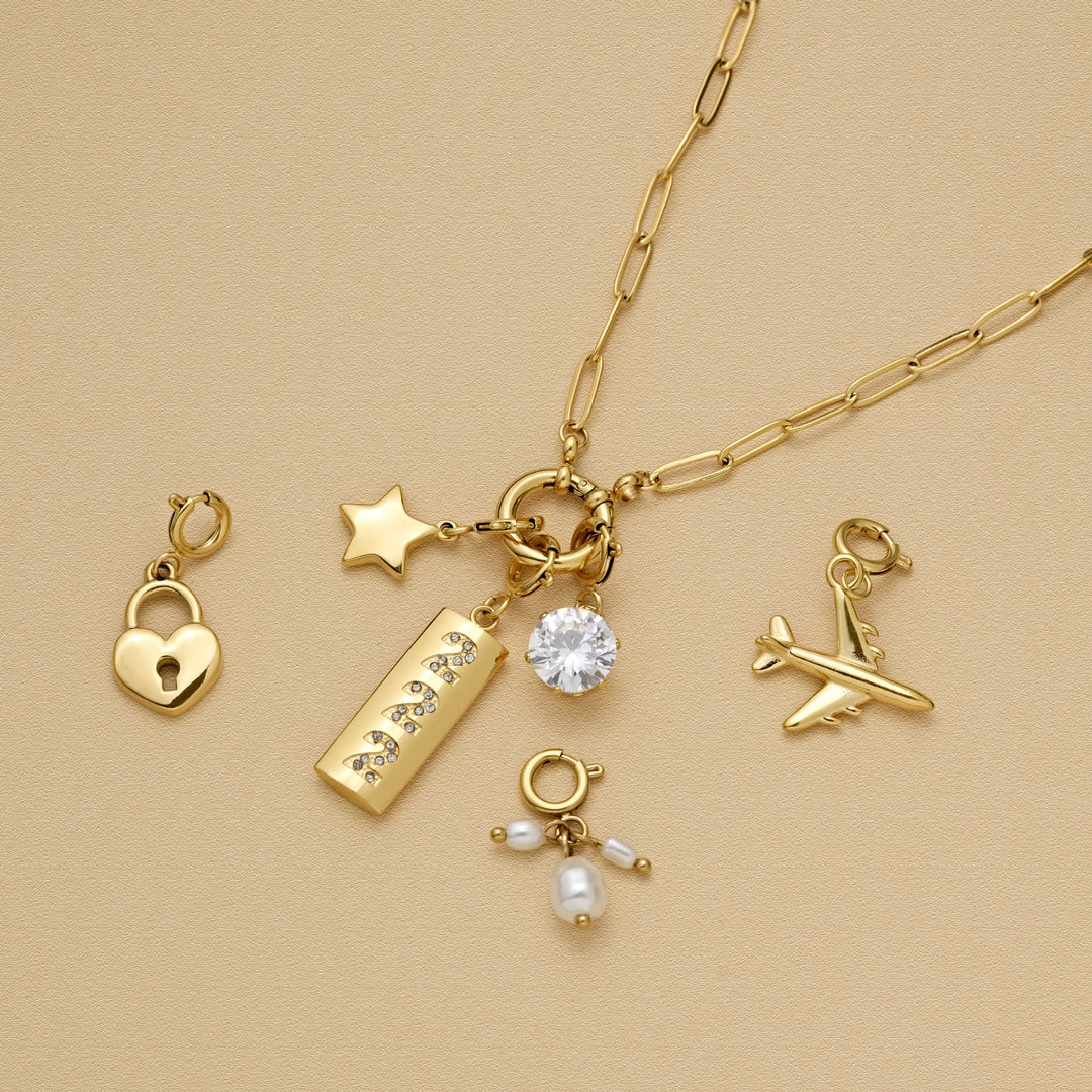 Paperclip Charm Necklace