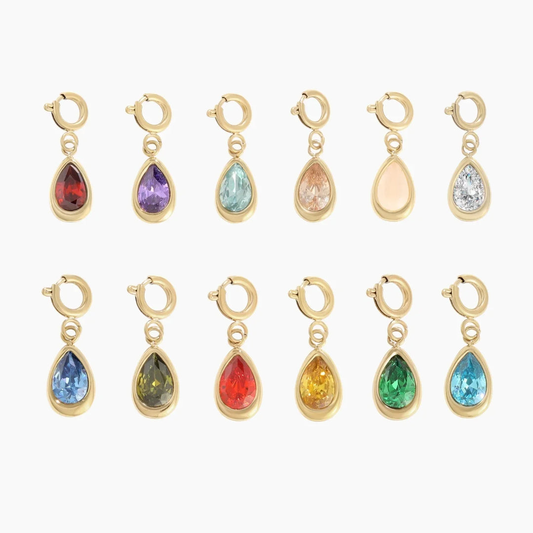 Birthstone Teardrop Charm | Charms by DORADO
