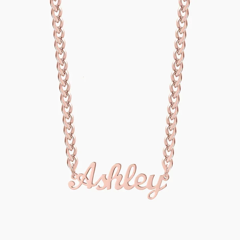 Kids Custom Name Necklace w/ Cuban Chain | DORADO