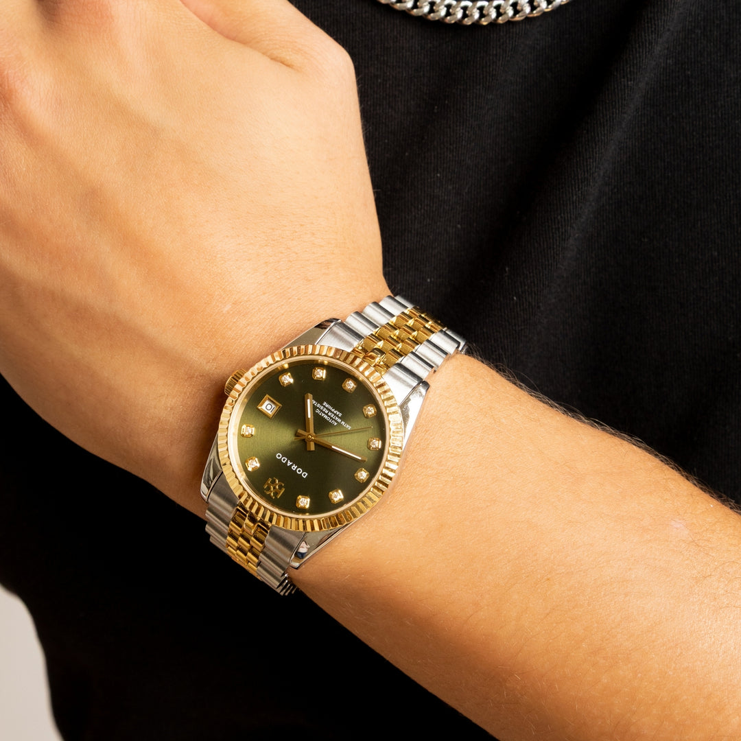 DORADO Two Tone Timeless Watch - Olive