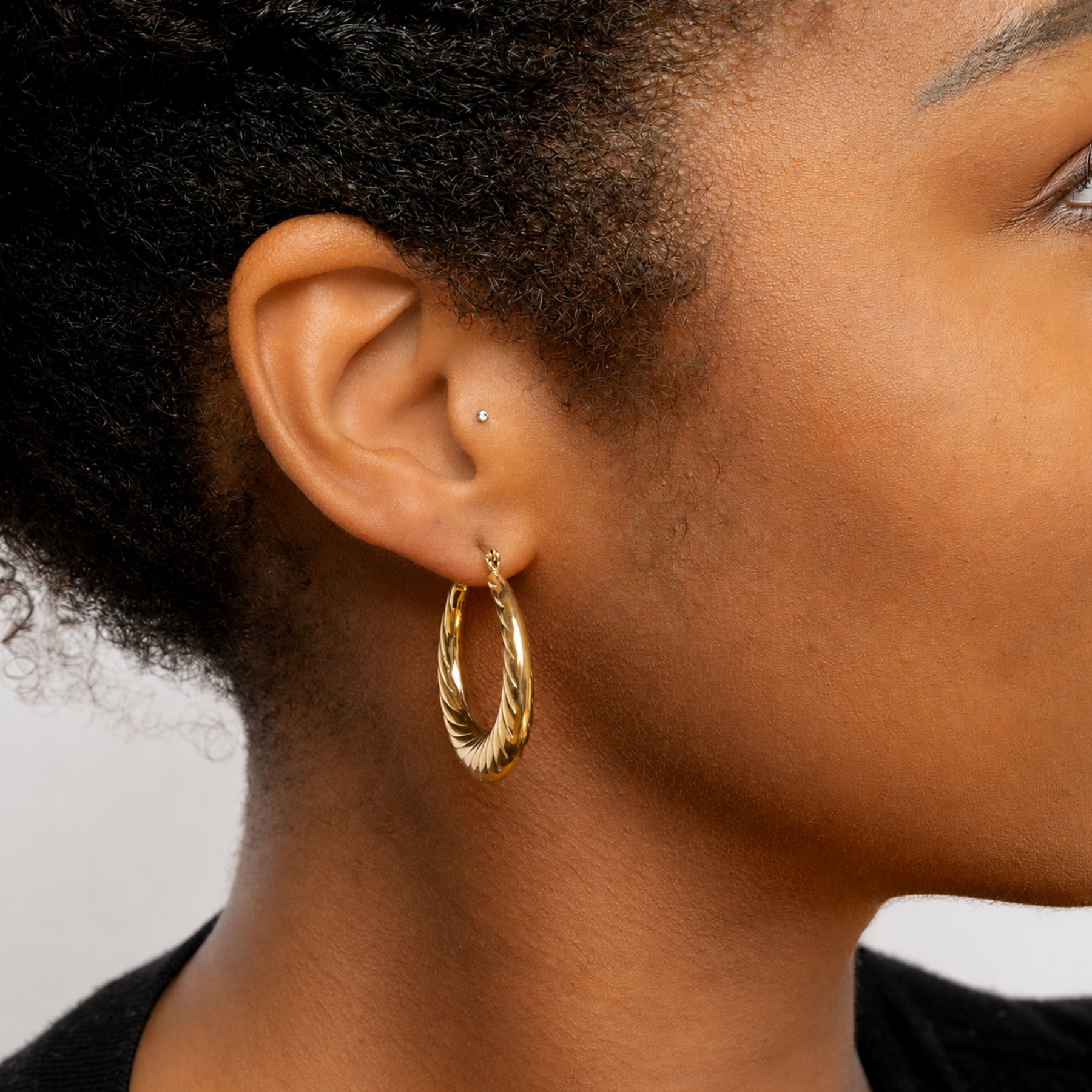Etched Hoop Earrings | DORADO