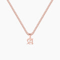 Gothic Letter Necklace w/ Cuban Chain