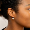 Heart Huggie Hoop Earrings
