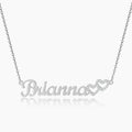 Kids Iced Hearts Name Necklace | DORADO