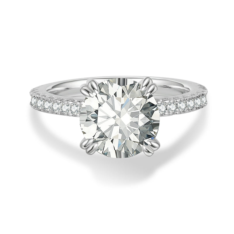 Round Cut Moissanite Engagement Ring Solitaire | Engagement Ring by DORADO