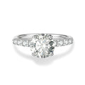 Classic Shared-Prong Round Cut Moissanite Engagement Ring | Engagement Ring by DORADO