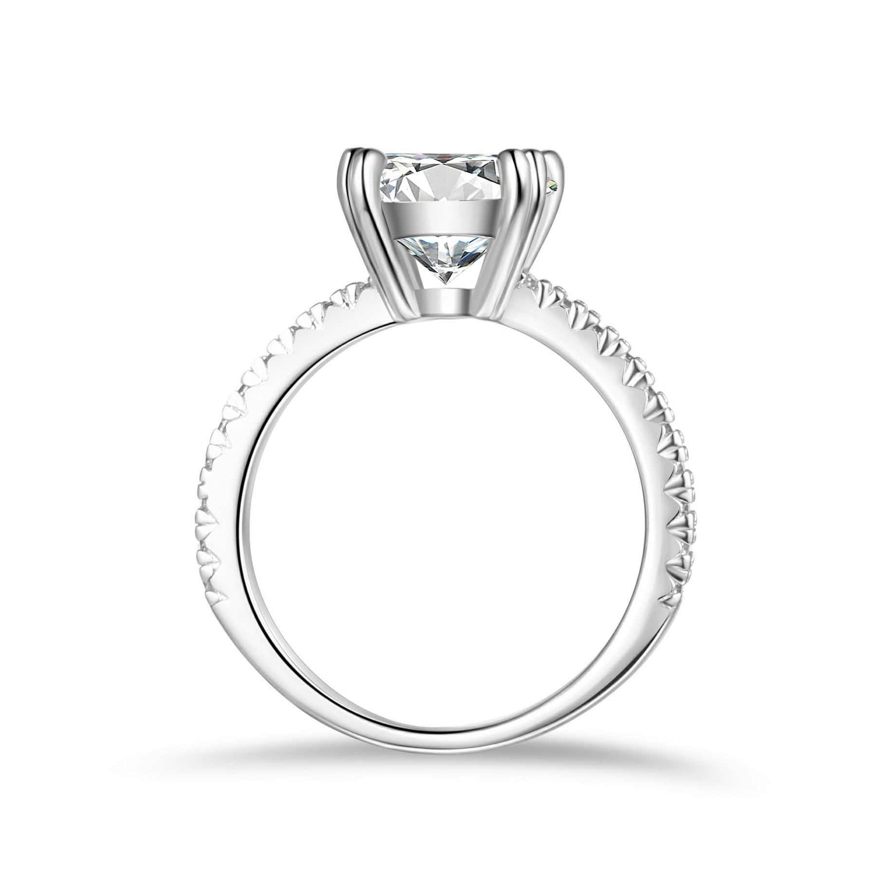 Round Cut Moissanite Engagement Ring Solitaire | Engagement Ring by DORADO