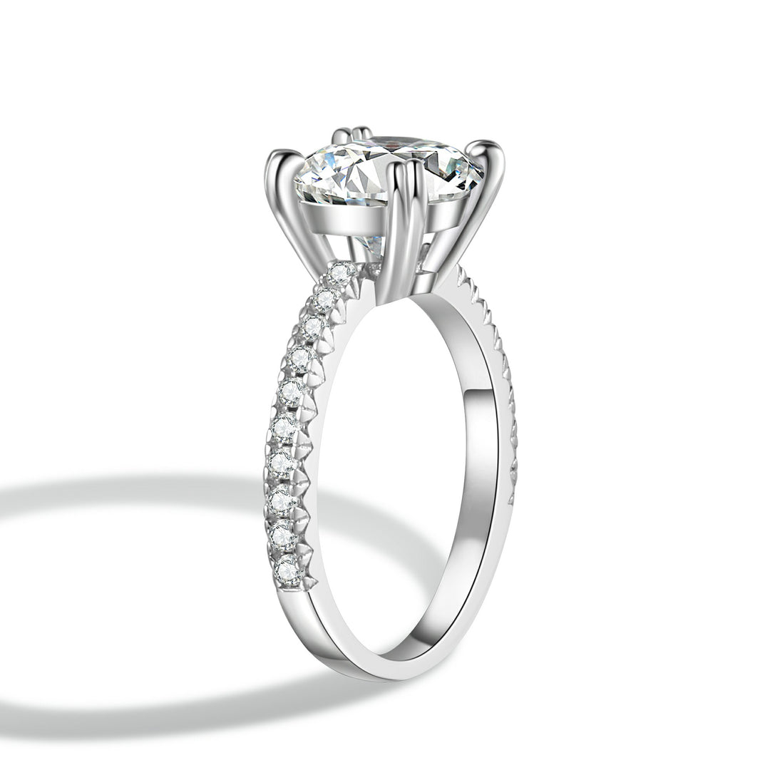 Round Cut Moissanite Engagement Ring Solitaire | Engagement Ring by DORADO