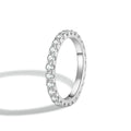 Pave Round Cut Moissanite Eternity Band | Engagement Ring by DORADO