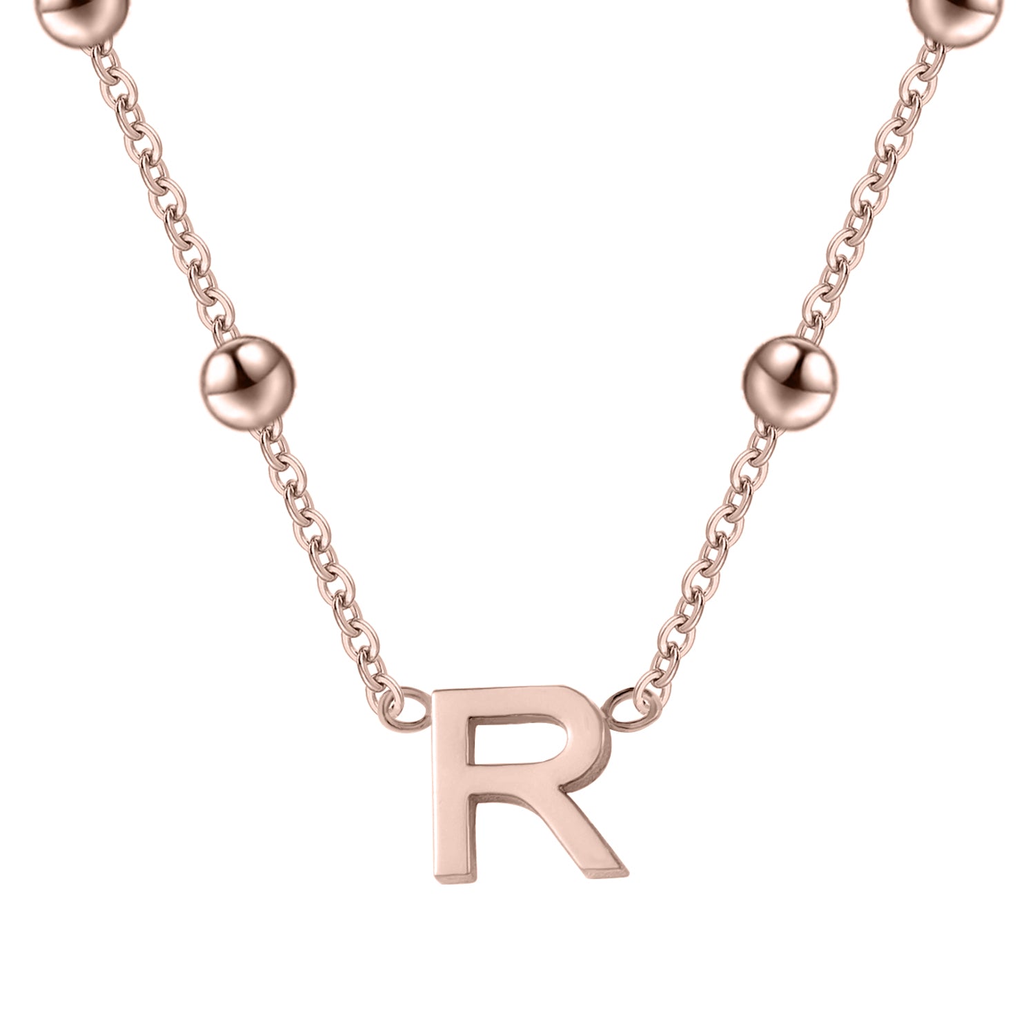 Letter Necklace w/ Satellite Chain | Dorado Fashion
