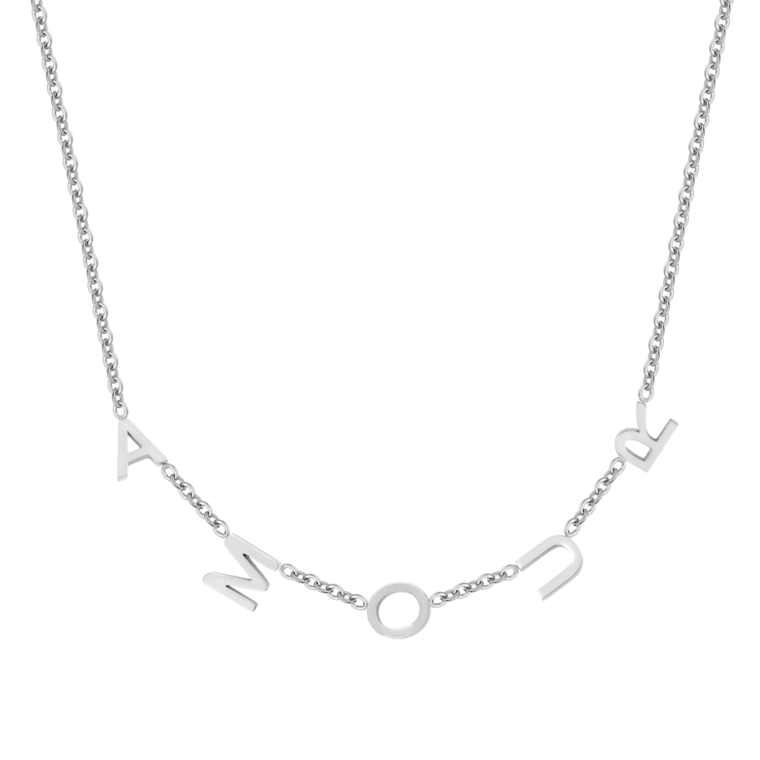 Sideways Initials Necklace | Dorado Fashion