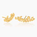 Name Stud Earrings | Earrings by DORADO