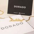 Kids Custom Name Necklace w/ Cuban Chain | DORADO
