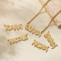 Drippy Name Necklace w/ Cuban Chain | Necklaces by DORADO