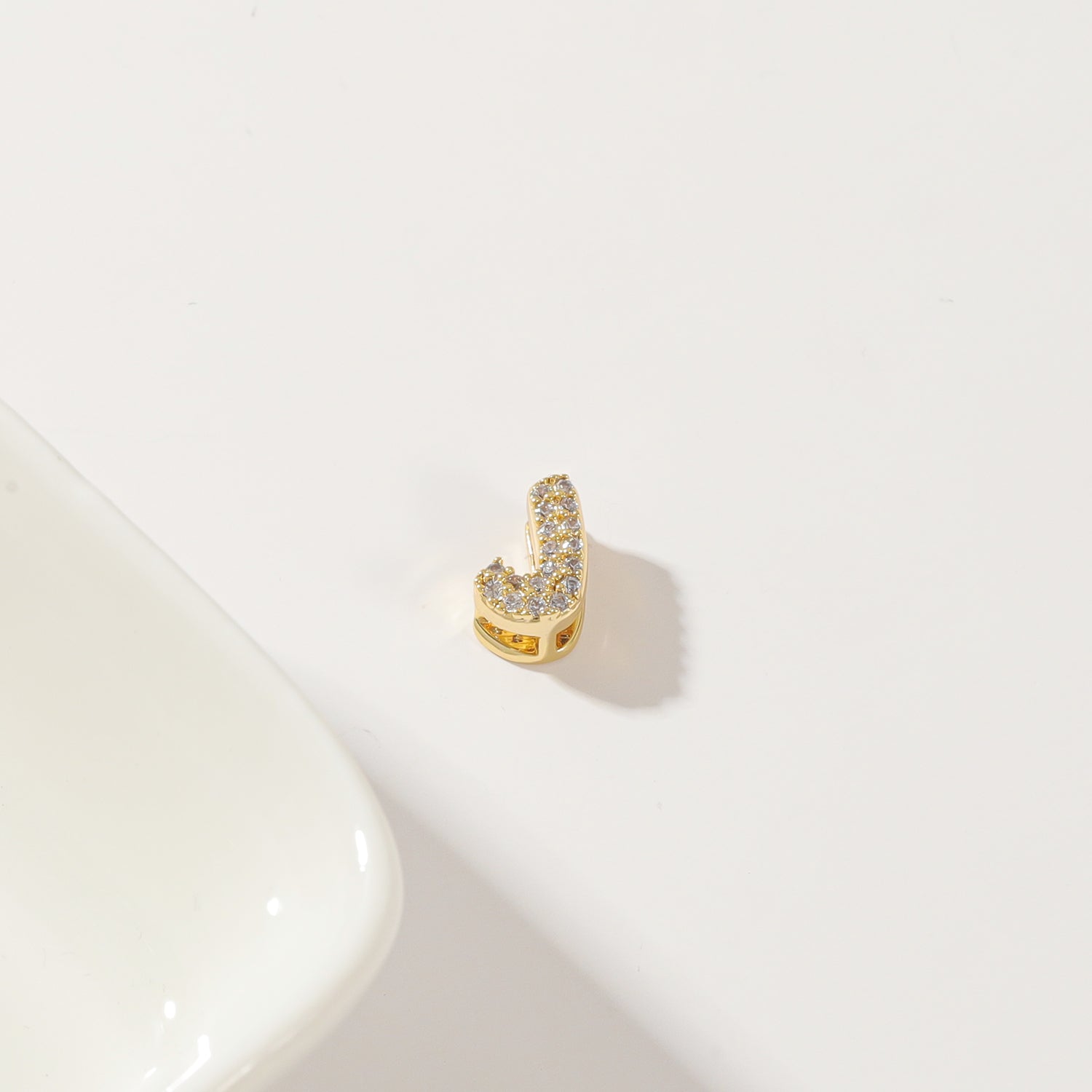 Iced Bubble Initial Necklace w/ Cuban Chain | Necklaces by DORADO