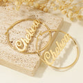 Classic Name Hoop Earrings