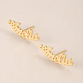 Name Stud Earrings | Earrings by DORADO