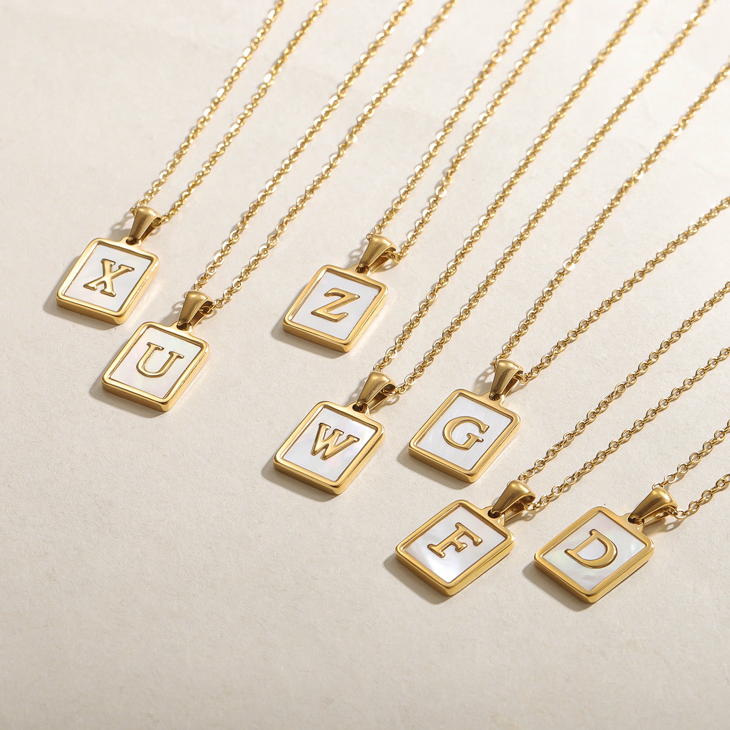 Pearl Initial Tag Necklace | Necklaces by DORADO