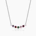 Family Birthstone Bezel Necklace | DORADO